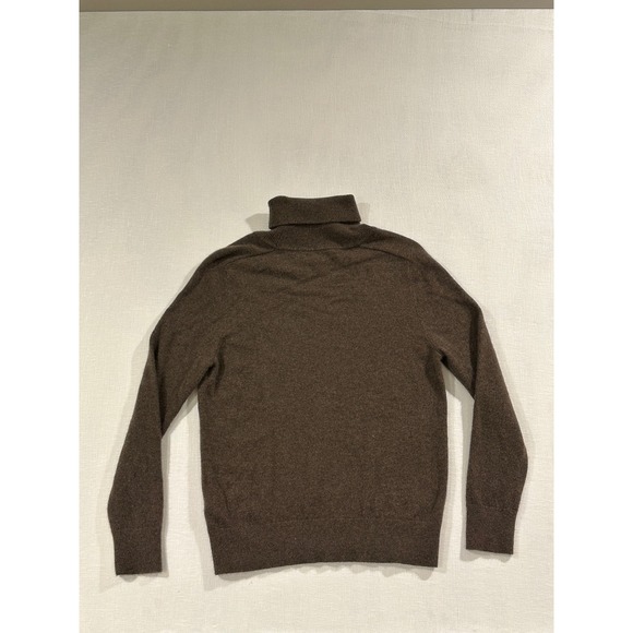 Quince Mongolian Cashmere Turtleneck Sweater Brown Womens Medium - Picture 4 of 8